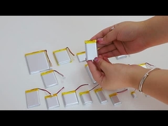 2 मिमी अल्ट्रा पतली लिथियम पॉलिमर बैटरी 27mAh 3.7V सेल लिपो बैटरी